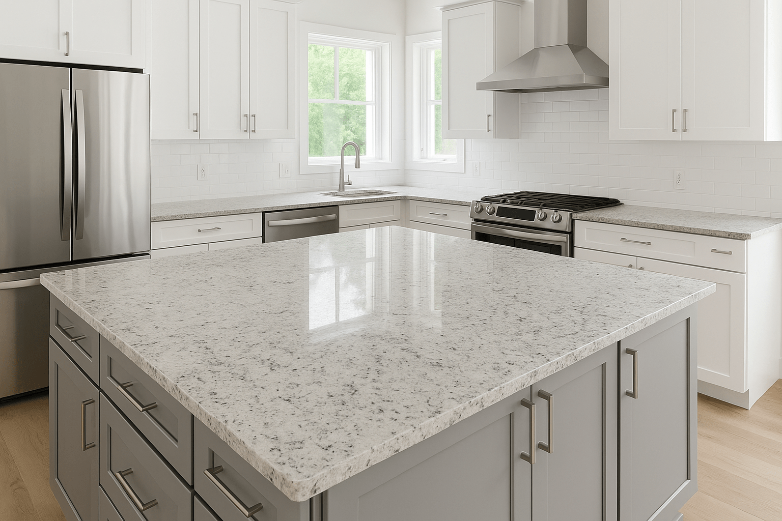 Colonial White Installed