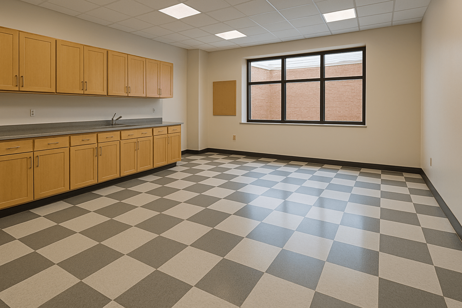 commercial vct floor