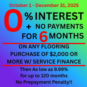 October thru December 2025 Finance Promotion